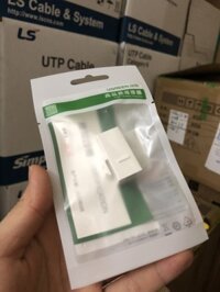 Bộ ổ cắm mạng âm tường Ugreen gồm Mặt, nhân mạng CAT5, CAT6, CAT7 hàng chính hãng - Nhân CAT6 ko cần bấm 80457