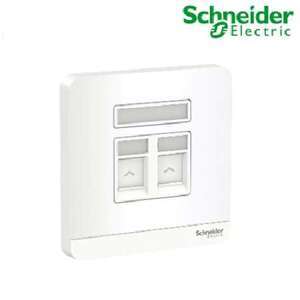 Bộ ổ cắm mạng Cat6 đôi AvatarON Schneider E8332RJS6_WE_G19