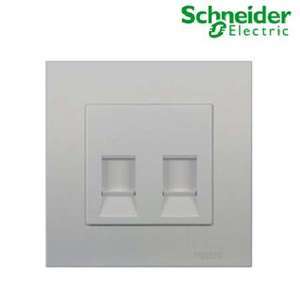 Bộ ổ cắm mạng đôi Cat6E Schneider KB32RJ6_AS