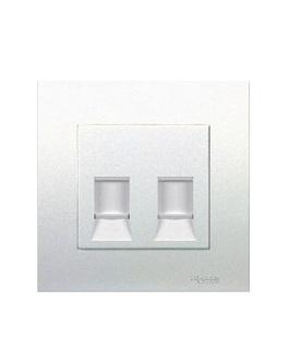 Bộ ổ cắm mạng đôi Cat6E Schneider KB32RJ6_G19