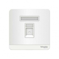 Bộ ổ cắm mạng đơn Cat5E Schneider E8331RJS5_WE