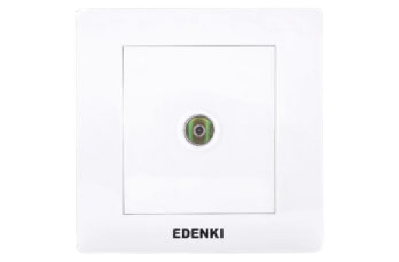 Bộ ổ cắm tivi đơn Edenki EC-TV01