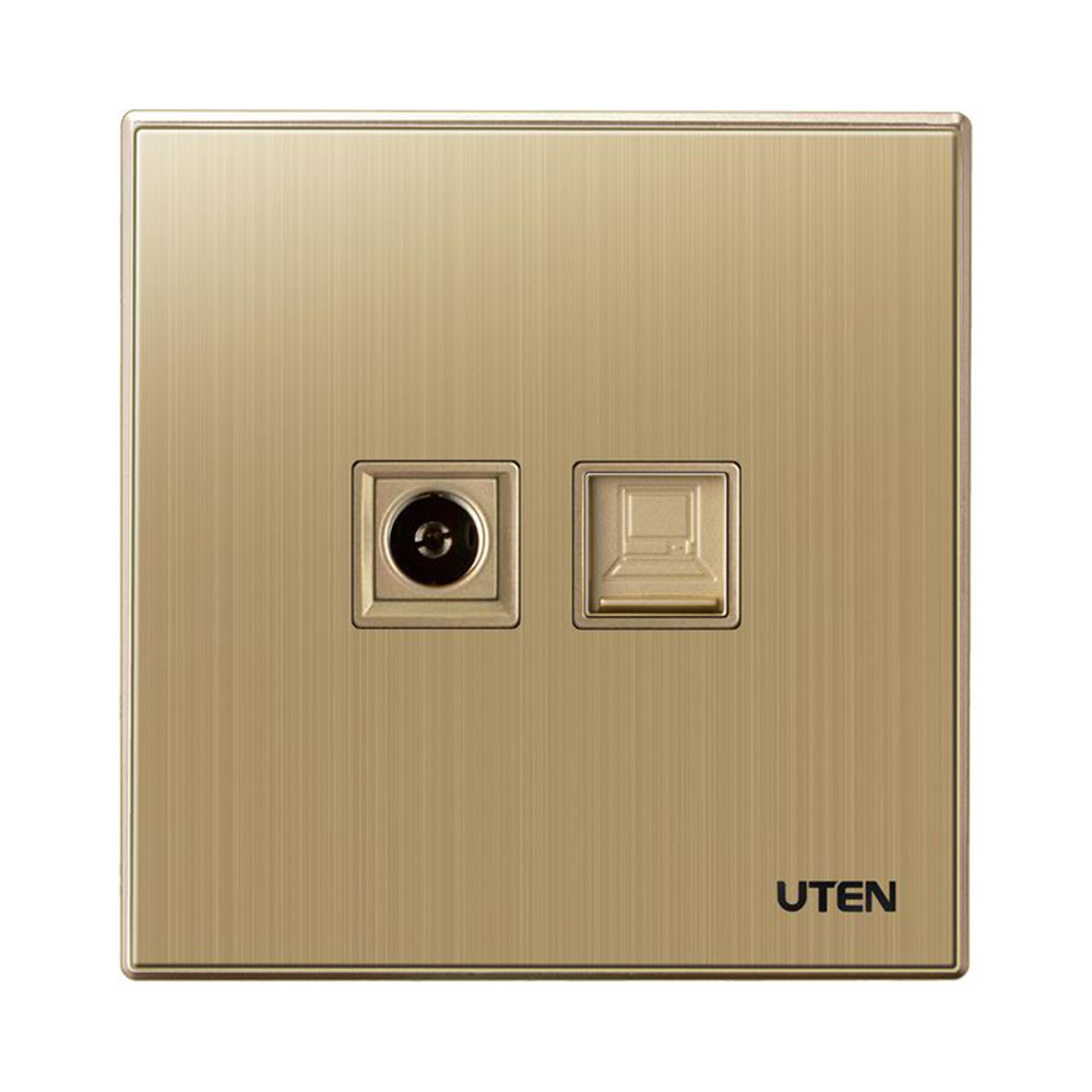 Bộ ổ cắm tivi và mạng UTEN Q9-TV/PC