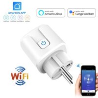 Bộ Ổ Cắm Wifi Điều Khiển Từ Xa 20A TUYA ,SMART LIFE công tắc điều khiển từ xa qua điện thoại Wifi 3g 4g, ổ cắm hẹn giờ