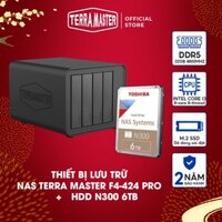 Bộ Ổ cứng mạng NAS TerraMaster F4-424 Pro+NAS N300