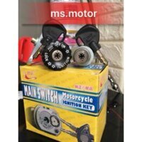 Bộ ổ khoá 8 cạnh xe Jupiter đời chế cơ hiệu Châu Hưng chiau hung