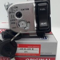 Bộ ổ khóa cho xe máy Honda Air Blade 110 cc từ đời 2007 đến 2011 loại 6 cạnh