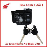 BỘ Ổ KHÓA CHỐNG TRỘM XE MÁY HONDA AIR BLADE 2016 KHÔNG CHÍP ,DÒNG 2 CẠNH THƯƠNG HIỆU SE