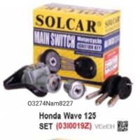 Bộ ổ khóa, công tắc điện 6 cạnh xe FUTURE 2, WAVE 125 chống đoản