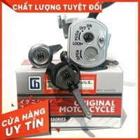 Bộ ổ khóa xe 6 cạnh các đời xe honda Wave 110 2023 RS S RSX 110CC từ 2011 - 2014 Loại1 6 1cạnh, có khóa điện yên