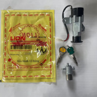 Bộ Ổ Khoá Xe Máy Jupiter V / Jupiter Mx / Jupiter R 4 Cạnh - Hàng Lion Chất Lượng Cao