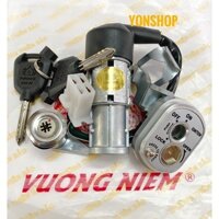 Bộ Ổ Khoá Xe RSX 100 Chìa 8 Cạnh Chống Trộm Hàng Cao Cấp Hiệu VƯƠNG NIỆM
