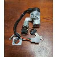 Bộ Ổ Khóa xe wave nhỏ ( đuôi mở cốp yên bằng nhựa )