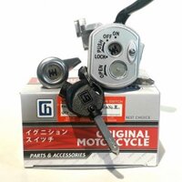 Bộ ổ khóa xe Wave RS S RSX 110CC từ 2011 - 2014 Loại 6 cạnh, có khóa điện yên Châu Hưng Chiau hung