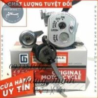 Bộ ổ khóa xe Wave RS S RSX 110CC từ 2011 - 2014 Loại 6 cạnh, có khóa điện yên