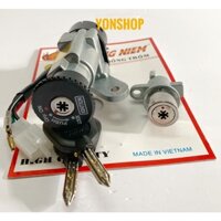 Bộ Ổ Khoá Xe YaZ 125 Chìa 6 -8 Cạnh Chống Trộm Hàng Cao Cấp Hiệu VƯƠNG NIỆM