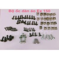 Bộ ốc dàn áo cho xe Exciter 150 cao cấp