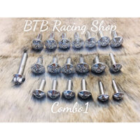 Bộ ốc dàn áo Salaya inox 304 cho xe Wave thái, Wave nhỏ