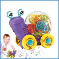 Bò Ốc Đồ Chơi Tương Tác Âm Nhạc Sáng Lên Bò Ốc Đồ Chơi Cho Trẻ Em Tự Động Thay Đổi Hướng Pin luvn