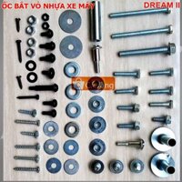BỘ ỐC GẮN VỎ NHỰA XE DREAM II - ỐC LOẠI ZIN