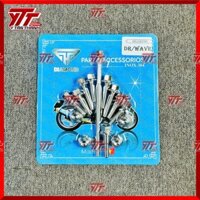 Bộ ốc inox đầu lòng cho wave dream 100 MS14