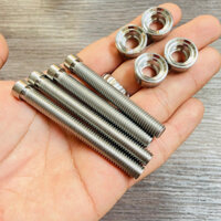 Bộ ốc khâu cảng sau kiểu thái lắp xe Future 2, Wave 125 thái chát liệu inox 304 cao cấp