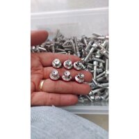 Bộ ốc lốc máy inox 304 mẫu Thái tặng long đền đỏ nhiều  dòng xe Wave Dream Fuled Ex Win Satria Sirius