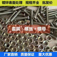 Bộ ốc vít và đai ốc mạ kẽm gia đình M3 M4 M5 M6, đầu tròn nửa, bu lông Phillips và đai ốc XGYD