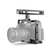 Bộ ổn định lồng máy quay phim YELANGU C18 YLG0915A-B có tay cầm cho Panasonic Lumix DC-S1H / DC-S1 / DC-S1R (Đen)