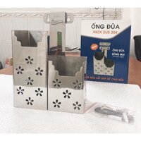 Bộ ống đựng đũa inox SUS 304 - Ống đũa vuông - Ống để đũa muỗng - Ống đựng đũa muỗng bằng inox