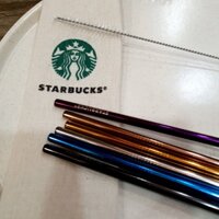 Bộ Ống Hút Inox Nhãn hiệu Starbucks