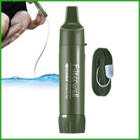 Bộ ống hút lọc nước Hệ thống lọc nước di động Bộ lọc nước cá nhân Thiết bị sinh tồn nhỏ gọn nhẹ juavn