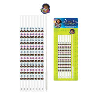 Bộ ống hút tái sử dụng Disney Encanto 9 Piece Reusable Straw Set With Cleaning Brush New