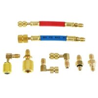 Bộ Ống kết Nối nạp gas lạnh r134 Cho Máy Điều Hòa xe hơi ô tô đầu Chuyển Đổi R134a R12 22 Freon CFC