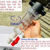 Bộ ống lắng phân mini cho hồ cá công nghệ hoặc lọc thùng - Phụ kiện chuyên DIY hệ thống lọc hồ cá