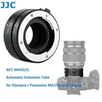 Bộ ống mở rộng macro lấy nét tự động JJC 4/3 cho máy ảnh Olympus OM SYSTEM OM-1, OM-D E-M1 Mark III E-M5 E-M10 Mark III E-M1X Pen E-PL10 E-PL9 Pen-F máy ảnh, dành cho Panasonic Lumix GH6 G9 G7 G85 G95 GX85 GX9 GX8 GX7 GH5 GH5S GH4 Máy ảnh