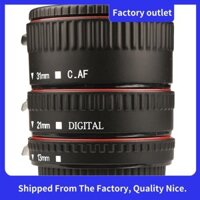 Bộ ống nối dài Macro 3 chiếc Nhẫn lấy nét tự động và ống kính SLR Mới Hợp kim nhôm màu đen Tất cả ống kính EF và EF-S