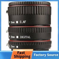 Bộ ống nối dài Macro 3 chiếc Nhẫn lấy nét tự động và ống kính hợp kim nhôm màu đen SLR Tương thích cho tất cả các ống kính EF và EF-S