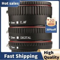Bộ ống nối dài Macro 3 vòng lấy nét tự động và ống kính SLR Hợp kim nhôm màu đen mới Tương thích cho tất cả các ống kính EF và EF-S
