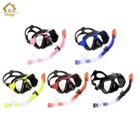 Bộ ống thở, Mặt nạ lặn ống thở dành cho người lớn Kính cường lực Kính lặn Kính bơi Mặt nạ lặn Bộ ống thở khô