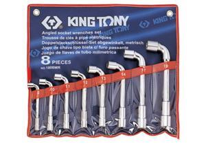 Bộ ống tuýp 8 cái hệ mét Kingtony 1808MR 8-19mm