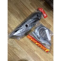 bộ ốp 2 món: ốp pô+ quạt gió xe Vision đời 2020->2024