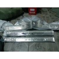 Bộ ốp bậc giẫm trong 4 chi tiết xe Honda Brio đời xe 2018-2023, inox cao cấp sáng bóng