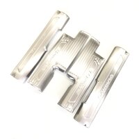 Bộ Ốp bậc, Nẹp bước chân INOX dành cho xe Hyundai Santafe 2019 - Bên trong