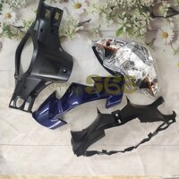 Bộ ốp đầu đèn  gồm 4 món dành cho xe Wave S110 đời 2008 đến 2010 và RSX 110 đời 2010 - 2012  có pha đèn kèm bóng