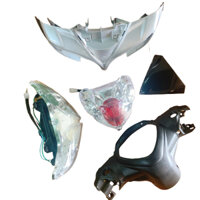 Bộ ốp đầu đèn trước kèm pha đèn trước ,củ hậu xe Jupiter MX - Gravita màu Bạc -nhựa ABS LOẠI ĐẸP