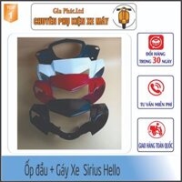 Bộ ốp đầu + gáy đen xe SIRIUS HELLO .