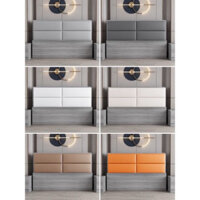 Bộ ốp đầu giường 4 tấm cho nệm 1m4*40 bọc da sang trọng mêm mại