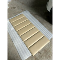 Bộ ốp đầu giường bọc da beige sang trọng 1m65*60*2.3