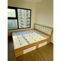 Bộ ốp đầu giường bọc da decor phòng ngủ sang trọng (1m2=>2m2) cao 45cm